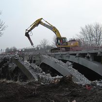 A1 Bridges Demolition, Yorkshire