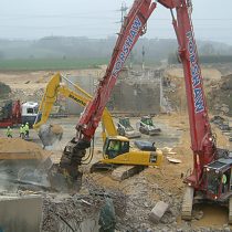 A1 Bridges Demolition, Yorkshire