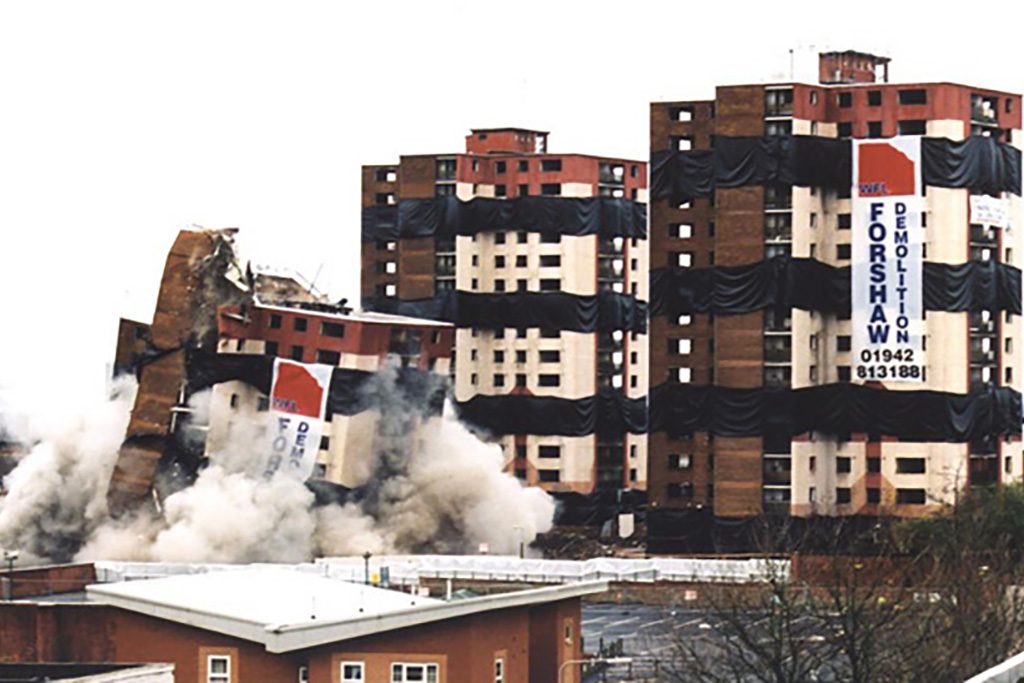 Moor Lane Flats Demolition Preston